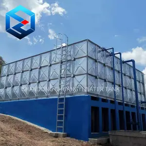 1000m3 large size square combined bolted connection hot dip galvanized steel water storage tank price
