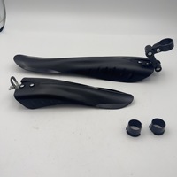 Garde-boue de vélo en plastique noir réglable pour VTT et vélos de route, accessoires de garde-boue durables de haute qualité fabriqués en Chine