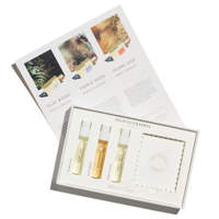 Cadeau de collecte d'échantillons de luxe personnalisé de marque privée boîte en carton 3x2ml flacons de parfum vaporisateur ensemble de kit boîte de papier d'emballage