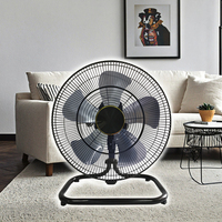Ventilateur sur pied en métal de style taïwanais, mécanique, 5 vitesses réglables, sans pales, économe en énergie, fonctionnement silencieux, 18 pouces, 140W, pour extérieur et hôtel