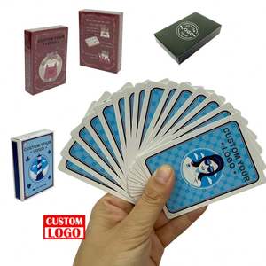 Basso MOQ personalizzato stampato anteriore e posteriore con scatola regalo per la carta grafica di gioco per eventi di intrattenimento - Product Image 1