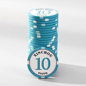 Fichas de póquer de cerámica de alta calidad especialmente diseñadas para casinos y juegos de cartas de entretenimiento utilizados como fichas de póquer - Product Image 5