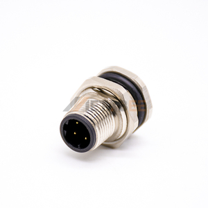 Receptáculo hembra M12 Micro DC de <span class=keywords><strong>4</strong></span> pines con cable conector macho de 1/2 pulgadas - Product Image 2