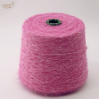 Hilo de Alpaca Mezclado con Poliéster, Nailon, Lana y Spandex, 1/4.2NM, para Tejer con Cepillo