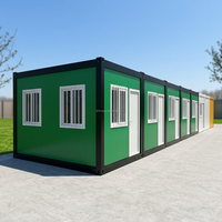 Conteneur préfabriqué moderne de 20 pieds pour bureau, appartement, espace de vie ou camping, étanche, livraison directe usine