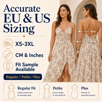 Robe d'été personnalisée à bretelles fines, motif floral, style halter, en viscose, fabrication OEM, AQL 1.25, tailles XS-3XL
