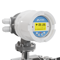 Débitmètre alimentaire haute précision à raccord Tri-Clamp, électromagnétique sanitaire, sortie de signal stable pour la production de lait, de jus et de boissons