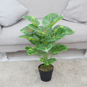 Thiết Kế Mới Nhân Tạo Khoai Tmôn Cây Nhỏ Bonsai Trong Chậu Trong Cửa Trang Trí Nhân Tạo Cây Và Hoa - Product Image 4