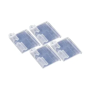 Cửa hàng trong suốt rõ ràng dính bán lẻ dấu hiệu Clip Bar siêu thị giá tag PVC dữ liệu dải nhựa Kệ giữ nhãn