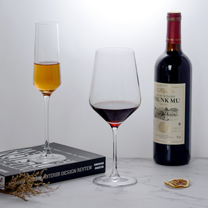 HXGLASS <strong>Wholesale</strong> Spray Color Ribbed Vertical Stripe Wine Glass Set Red Wine <strong>Champagne</strong> <strong>Flute</strong> Elegant Goblet for Restaurant Party - Product Image 5