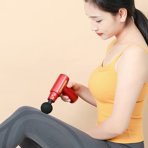 Pistolet de massage facial rechargeable mini le plus vendu, portable, 4 têtes de massage, masseur corporel manuel, pistolet de massage mini premium - Product Image 3