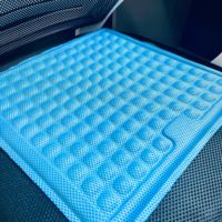 Coussin de siège en gel de refroidissement en nid d'abeille de voyage pliable et doux coussin de siège en gel respirant pour voiture et bureau