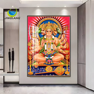 Chất lượng cao trừu tượng chúa Shiva Hindu vị thần HD Vải khung hình ảnh Tinh thể thủy tinh hindus thần pha lê sứ bức tranh tường nghệ thuật - Product Image 3