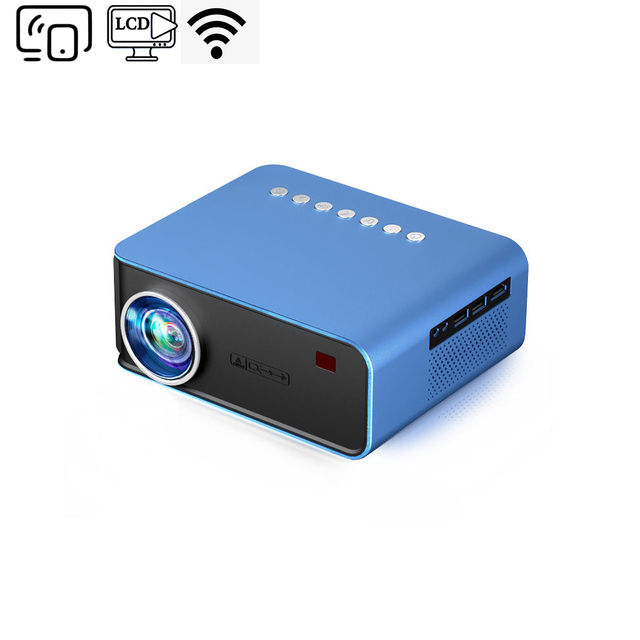 Shenzhen Factory Price T4 Wifi Portable Mini 720P Led Light Lcd Projector Mobile Phone Wireless Sync Share Screen Projector