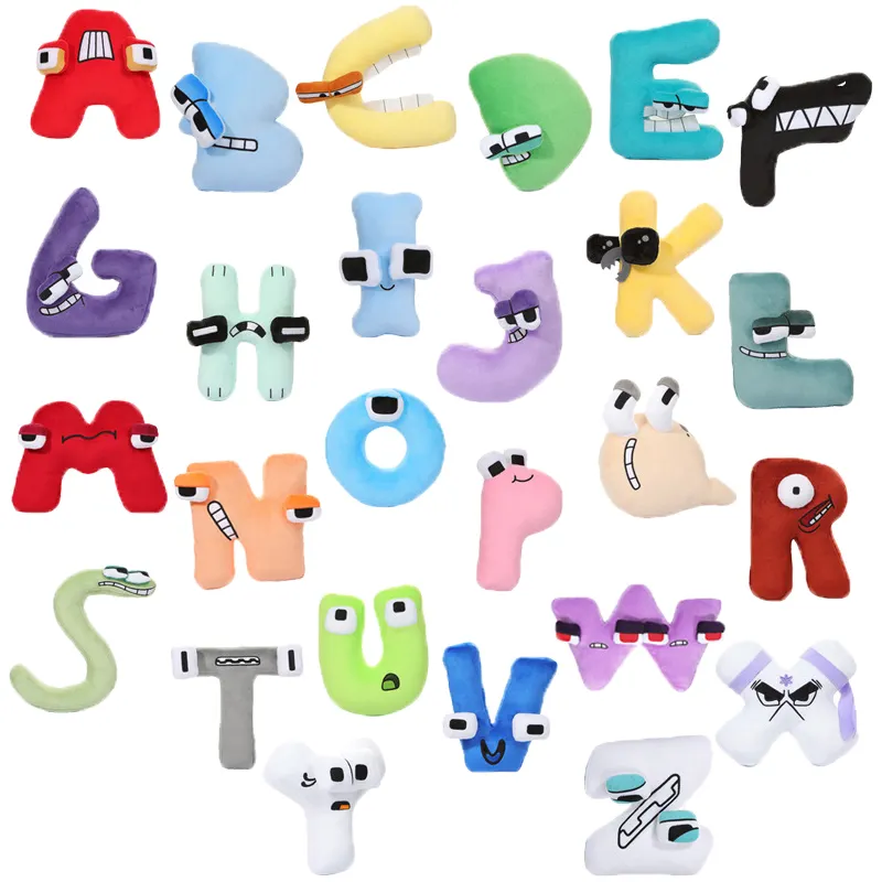 2022 Newest Plush Alphabet Letter Toys A-Z Cute and Safe Alphabet Lore But are Plush Toys