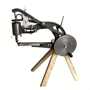 Machine à coudre manuelle robuste en fonte pour la réparation de chaussures en cuir, double fil coton/nylon, 220V, garantie 1 an - Product Image 1