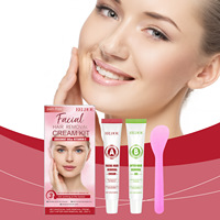Chaud propre moelleux lèvres cheveux visage doux crème nettoyante épilation chimique ensemble pour le visage
