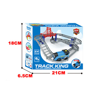 Circuit de train classique à vapeur avec 24 voitures de jouet - Product Image 2