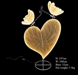 Ultimo LED di seta forma di cuore <span class=keywords><strong>sfondo</strong></span> della fase per la decorazione di nozze, decorazione del partito - Product Image 4