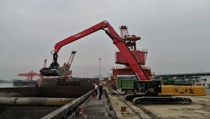 Manipolatore Portatile a Braccio Lungo 45t Crawler Material Handler SMHC45V con Altezza <span class=keywords><strong>di</strong></span> Lavoro <span class=keywords><strong>di</strong></span> 16,8m, Motore ad Alto Momento <span class=keywords><strong>di</strong></span> Carico e Trasmissione a Ingranaggi - Product Image 3