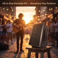 Altavoz Bluetooth para Guitarra Directo de Fábrica con Batería Recargable Integrada para Transmisión en Vivo
