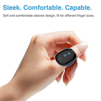 Wellue O2ring Bluetooth Fitness Anneau Fréquence Cardiaque Oxymètre de Pouls Sommeil Aperna Moniteur