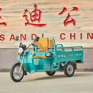 Triciclo de carga ecológico de fábrica de China con descuento, furgoneta de reparto E-Rickshaw de tres ruedas