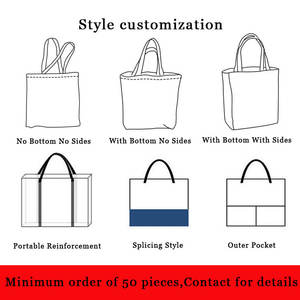 Bolsas de tela algodon para compras reutilizablesコットンバッグpersonalizadas tienda para sublimar - Product Image 3