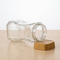 Pot de stockage en verre transparent pour grains de café instantanés lyophilisés épaissis, pot à thé et bonbons, bouteille distributrice, boîte scellée pour poudre de café