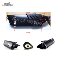 Knalpot Motor Universal, knalpot sepeda Motor modifikasi pipa knalpot dengan perisai panas, peredam knalpot sepeda Motor