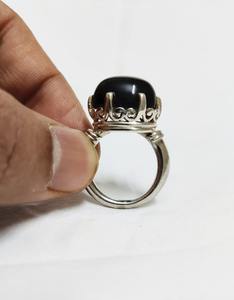 Natural <b>Black</b> Star <b>Ring</b>, 925 Sterling Silver <b>Ring</b>, <b>Black</b> Gemstone <b>Ring</b>, Anniversary Gift, Silver Jewelry for Her, Gift Idea for - Product Image 3
