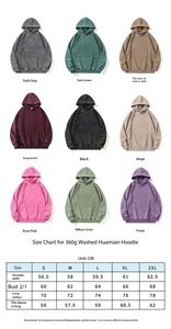 เสื้อฮู้ดดี้วินเทจผู้ชาย ผ้าฝ้ายเฟรนช์เทอร์รี่ 350gsm 100% ทรงโอเวอร์ไซส์ สไตล์สตรีทแวร์ ลุคดิสเทรส แบบสวมหัว รับผลิตตามแบบ OEM - Product Image 3