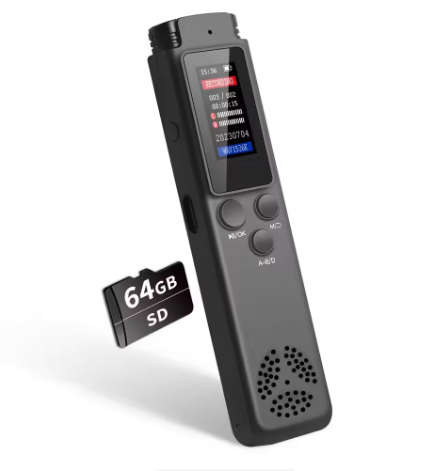 Professional 32GB Mini Long Battery Life Recording Portable USB 2.0 WAV Audio Digital Voice Recorder for Meeting & Conference