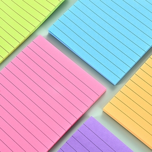 Venta al por mayor de notas adhesivas autoadhesivas personalizadas con forro fuerte papelería Bloc de notas adhesivas - Product Image 5
