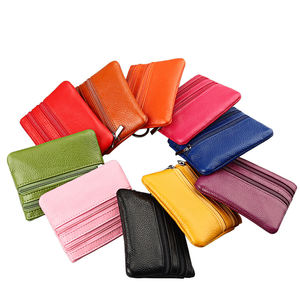 すぐに発送可能 ジッパーポーチ カジュアルレザーコインパースポーチ - Product Image 3