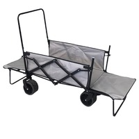 Chariot de camping pliable à 4 roues pour enfants, double ouverture, pour le camping, la maison, les courses et les stands