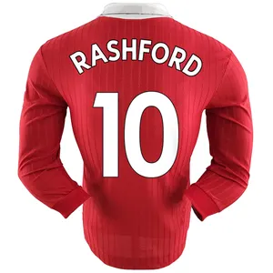 Bán Buôn Nhà Ronaldo 7 Màu Đỏ Manchesters Dài Tay Áo United Jersey 2022 2023 Ban Đầu Man-S United Jersey 22/23 Bóng Đá T-Shirt