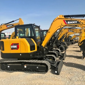 Excavatrice sur chenilles d'occasion Sany 60C, 6 tonnes, modèle 2020, capacité de la cuve de 0,15 à 0,28 m, composants principaux du roulement, prix bas - Product Image 1