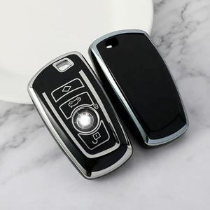 YHC série 11 -Silver Edge nouvel étui à clés de voiture en TPU souple pour BMW X1 X2 X3 X4 X5 X6 BMW 1 2 3 4 5 6 <span class=keywords><strong>MINI</strong></span> F55 F56 housse de clé de voiture intelligente - Product Image 2
