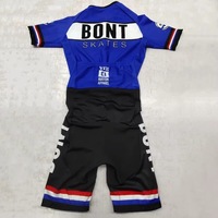 Combinaison de patinage à vitesse en ligne pour hommes BONT, veste en polyester élastique, équipement professionnel pour équipes de patinage rapide et triathlon