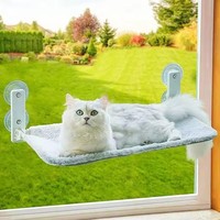 Usine Pet Chat Fenêtre Perchoir pour Intérieur Dormir Chat Hamac Fenêtre Pliable Amovible Housse De Coussin Chat Fenêtre Lit Pet Hamac