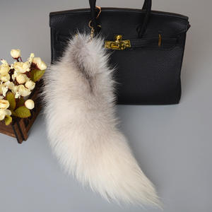 Wholesale Many High Quality Real Colour fox Fur <b>Tail</b> Anal <b>Plug</b> Bag Keychain - Product Image 1
