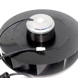 Ventilador Centrífugo R2E280-AE52-05/17 230V 1.0A Motor AC para Refrigeración de Ductos 1500 RPM Aspas Metálicas Plateadas Hecho en Alemania - Product Image 5