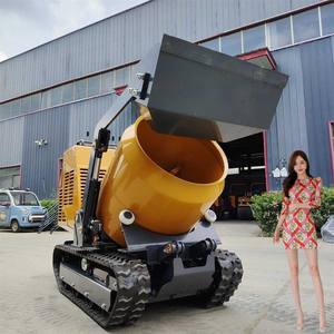 Mélangeur de béton mobile à chargement automatique de 3 m3, réservoir d'eau et seau de chargement de type <span class=keywords><strong>JCB</strong></span> pour les équipements de chantier dans les régions éloignées - Product Image 4