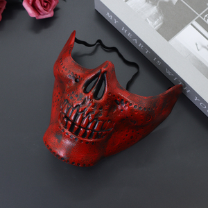 Masque <span class=keywords><strong>de</strong></span> crâne <span class=keywords><strong>de</strong></span> mâchoire d'horreur en plastique Masque <span class=keywords><strong>de</strong></span> fantôme <span class=keywords><strong>de</strong></span> guerrier <span class=keywords><strong>de</strong></span> <span class=keywords><strong>squelette</strong></span> <span class=keywords><strong>humain</strong></span> <span class=keywords><strong>de</strong></span> demi-visage <span class=keywords><strong>de</strong></span> terreur pour la fête d'Halloween - Product Image 4