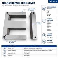 High Permeability Permalloy EI Lamination 0.05-0.35mm for Audio Transformer & Magnetic Shielding CE UL RoHS POSCO