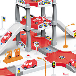 Ensemble de jouets de <span class=keywords><strong>parking</strong></span> de pompiers de bricolage d'approvisionnement d'usine avec moteurs de pompiers et jet de sauvetage pour les enfants - Product Image 5