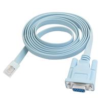 Cable de Consola de 1.80m (6 pies) RJ45 a DB9 Azul Bebé 72-3383-01 para Cisco
