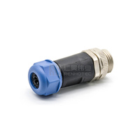 Connecteur circulaire mâle 7/8 "6 broches IP67 connecteur d'automatisation industrielle installable sur le terrain étanche