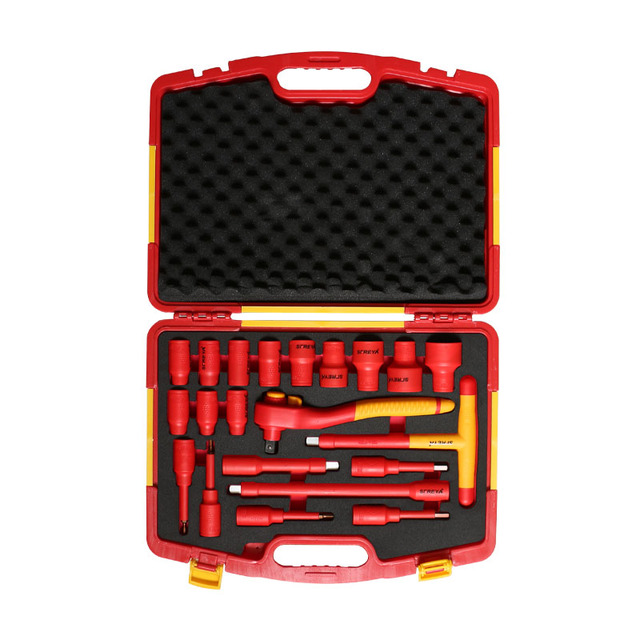 Insulated Sleeve Ratchet Wrench Set Electrician Open End Wrench Tool Screwdriver Sleeve Large Flying Insulated Sleeve